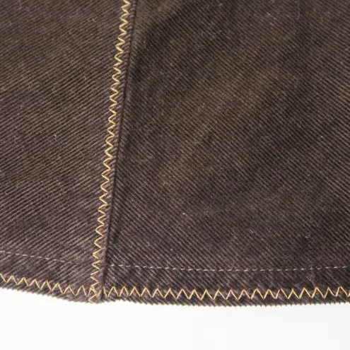 Vintage Y2K Casual Corner Brown Corduroy Skirt Size 12