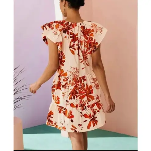 Marie Oliver Kara Aloha Poplin Mini Dress Multicolor Size Medium