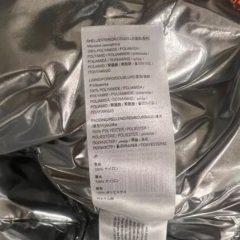 Desigual Womens Jasmine Metallic Copper Packable Padded Puffer Jacket Size Small