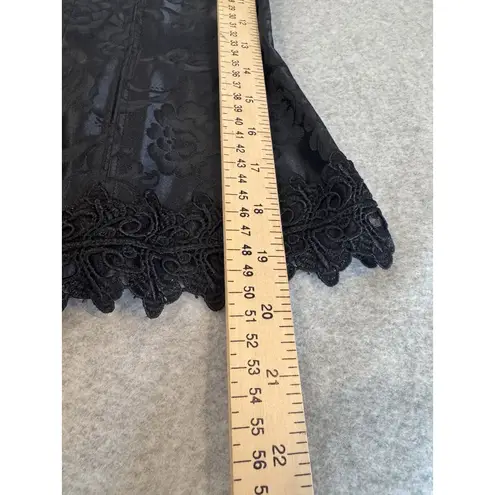 Fredricks of Hollywood Victorian Whimsigoth Corset Womens 36 Black Floral Lace