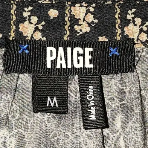 Paige  Womens Black‎ & Mocha Bisque Multi Julienne Blouse Medium