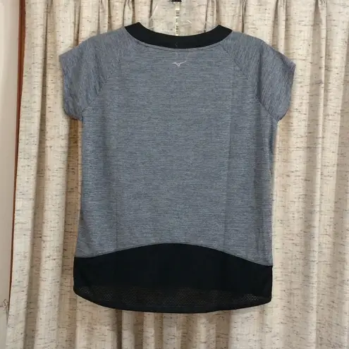 Mizuno Women's Lyra Running Tee in Heathered Black