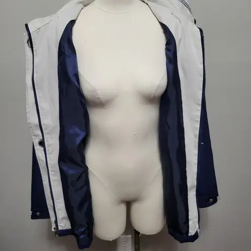 Mackintosh of New England Navy Hooded Parka Size Large