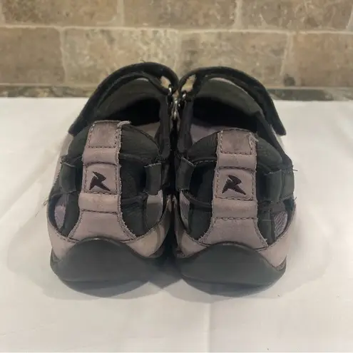 Ecco Black & Gray Leather Comfort Mary Janes sz 39 or US 8/8.5