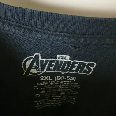 Marvel The Avengers T Shirt Classic Movie Series Graphic Tee Short Sleeve XXL