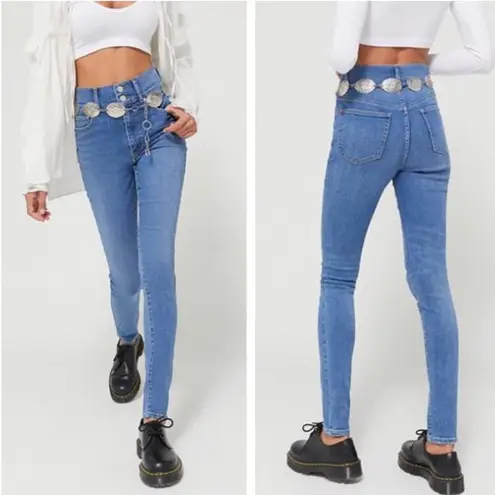 Urban Outfitters BDG Twig High Rise Skinny Jean Jegging Medium Wash Blue Denim 