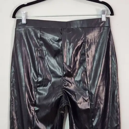 H by Halston Halston Black Faux Leather Pants NWT Size Medium Black Vegan Leather Pants