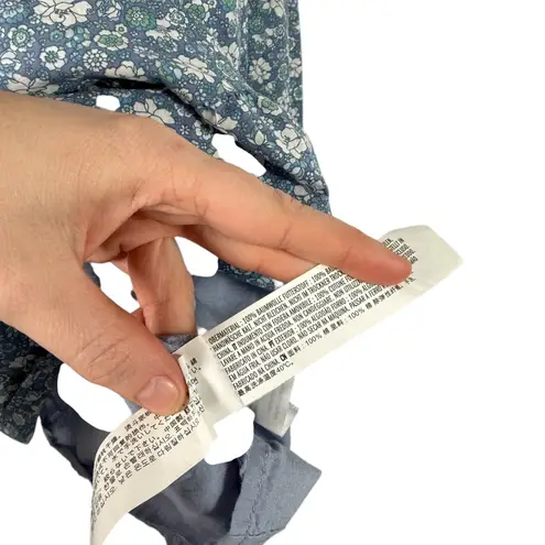 Tuckernuck Hyacinth House Romy Blue Floral Mini Tiered Dress Preppy Womens XS