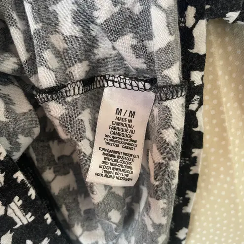 Map To Mars AEROPOSTALE Womens Scotty Dog Bodycon Graphic T-Shirt, Black Size Medium - Image 5