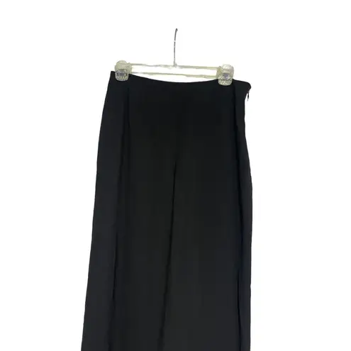 Brooks Brothers Women's Side Zip Silk Career Black Slacks Size 6