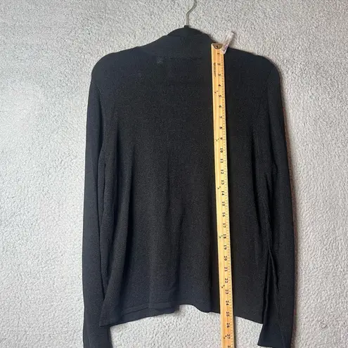 J.H. Collections Cardigan Womens L Black Embroidered Sequined Long Sleeve NEW Size L