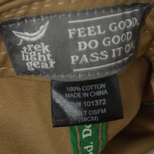 Here and Now Rainbow Patch Camp Tan Baseball Cap Hat Trek Light Gear Free People