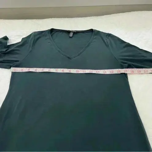 Eileen Fisher  Viscose-Jersey Three-Quarter-Sleeve V-Neck Dress size pp