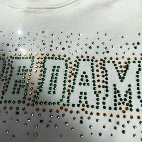 Notre Dame gold white and green sequin glitter shirt