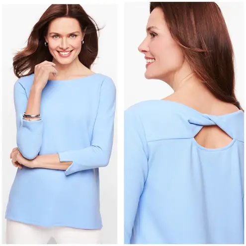 Talbots New  Twist‎ Back Ribbed Top Size X-Large