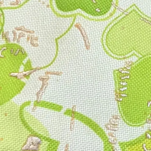 Y2k 2000s Little green, rose gold, and white coin purse zipper pattern Green