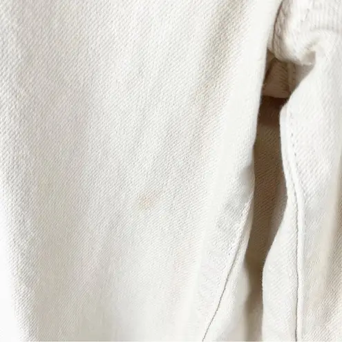 BDG  100% Cotton Cream High & Wide Cropped Jeans, Size 32