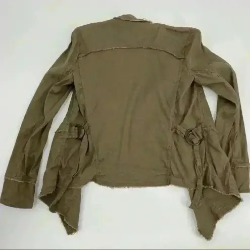 Free People Free‎ People Open Waterfall Raw Femme Linen Jacket XS