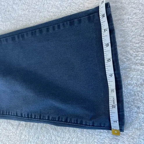 NYDJ Flared Pants Womens Size 4 Blue Relaxed Lift Tuck Slimming Short Casual