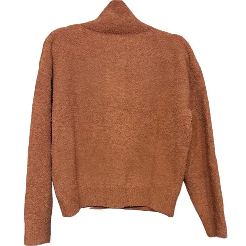 NWT Hello Nite Los Angeles Plush Button Terracotta Jacket Cardigan Size S Brown