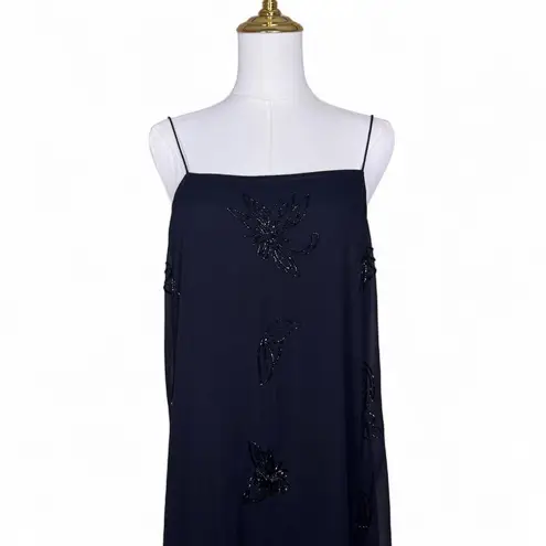 Pafilion Vintage Beaded Embroidered Maxi Slip Dress – Size L Vintage Y2K 90s Size L