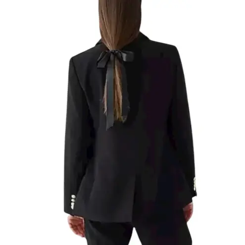 J.Crew - Willa City Crepe Blazer Black Size 8