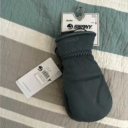Swany Ally Mit Ladies Slate Blue Gray S Mittens Leather