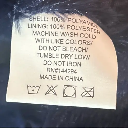 Lee HanTon Blue w/Brown Lining & Gold Details Quilted w/Faux Fur Lining Vest L Size L