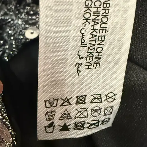 ZARA  Silver Draped Sequin Mini Dress – Size Small – NWT