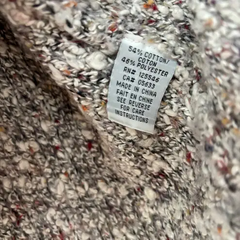 Habitat Clothes to Life in Cream Multicolor Confetti Textured Sweater Size Large