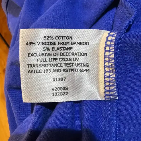 NWT Coolibar Womens Royal Blue UPF 50+ Cabana Hoodie XS