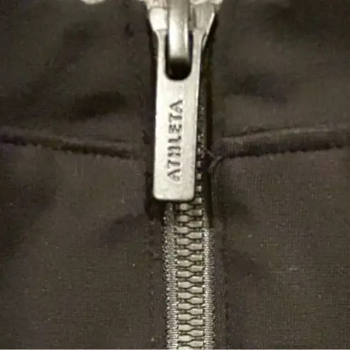 Athleta  black A line zipper back spandex stretch Dress