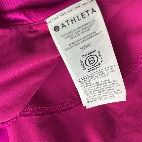 Athleta NEW  Square-Neck Bra Cup Tankini Swimsuit Top