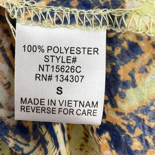 Lumière Lumiere Sleeveless Layered Pattern Top Small New