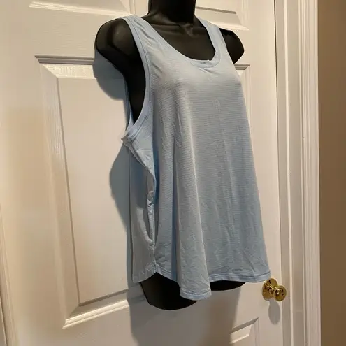 All In Motion  powder blue tank top size large