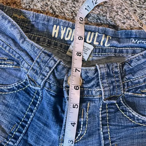 Hydraulic Womens Blue Denim Bootcut Jeans Flare Leg Pockets Size 5 6