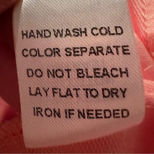 Bibi Cheers Metallic Letter Sequin Puff Sleeve Sweatshirt Women's Large Pink NWT