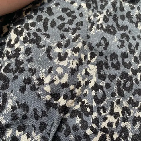 Seven7 Animal Print Leggings in Black and Gray