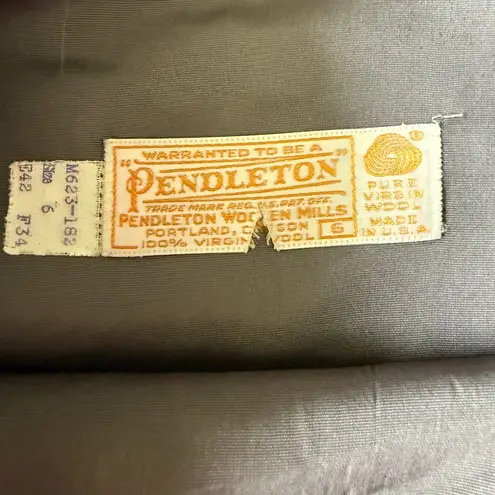 Pendleton Vintage Wool Skirt Suit Business Professional Career Retro Women's 4