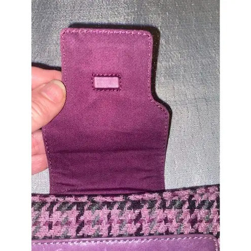 Banana Republic Women's  Purple Tweed & leather Clutch