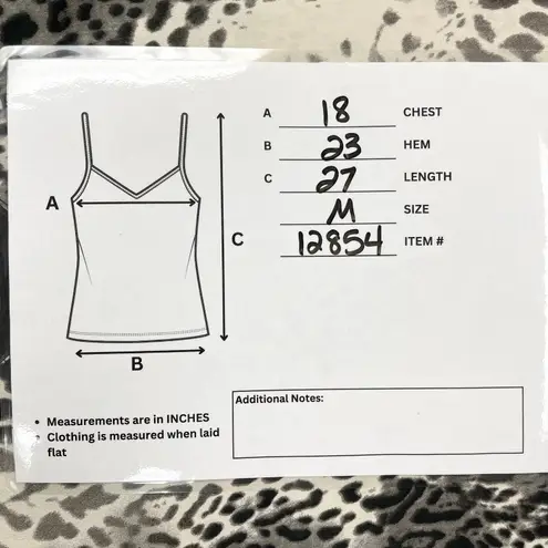 Davi & Dani Womens Leopard Cami Size M Y2K Lingeriecore Sultry Club Night Edgy