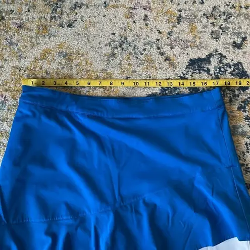 Lady Hagen  golf skort Skirt with spandex shorts under. Royal blue White Size 12