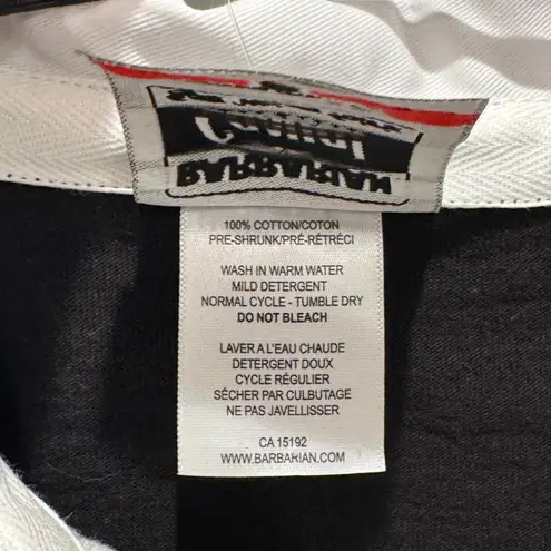 University of Tampa Striped Rugby Shirt Black Red White youth XL Fits Womens XS