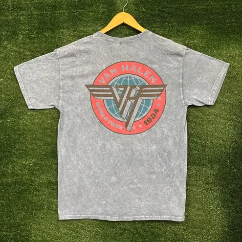 Van Halen World Tour 1984 Rock Band Mineral Wash T-Shirt Size Large