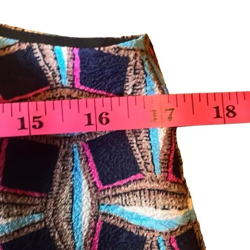 Cooper and Ella Blue Pink Abstract Print Textured Flowy Tank Top Camisole Small - Image 7