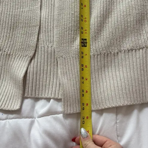 Lululemon Womens Long Sleeve Open Front Cardigan Sweater Tan Womens Size M/L White Size L