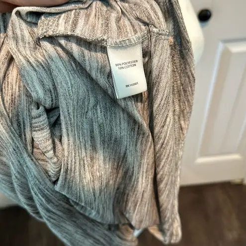 Coco + Carmen XXL Faux Wrap Heathered Gray Ruched Dress