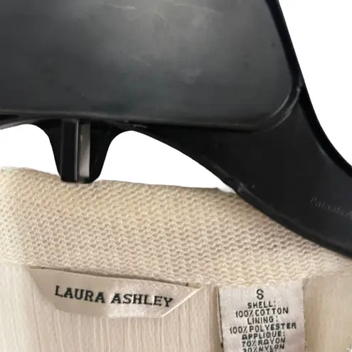 Laura Ashley Laura Ashley Y2k Size Small Lace Embroidered Fairy Cottage Cardigan Sweater