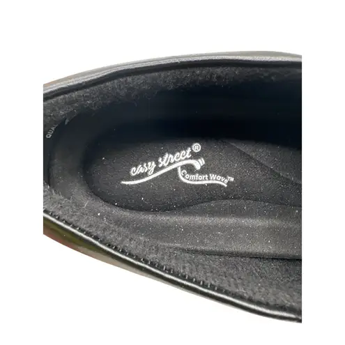 Easy Street Size 6.5 WW Side Zipper Business Casual Heeled Loafers Synthetic