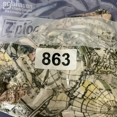 Etcetera Cream Tan Graphic Polo Tee Fitted